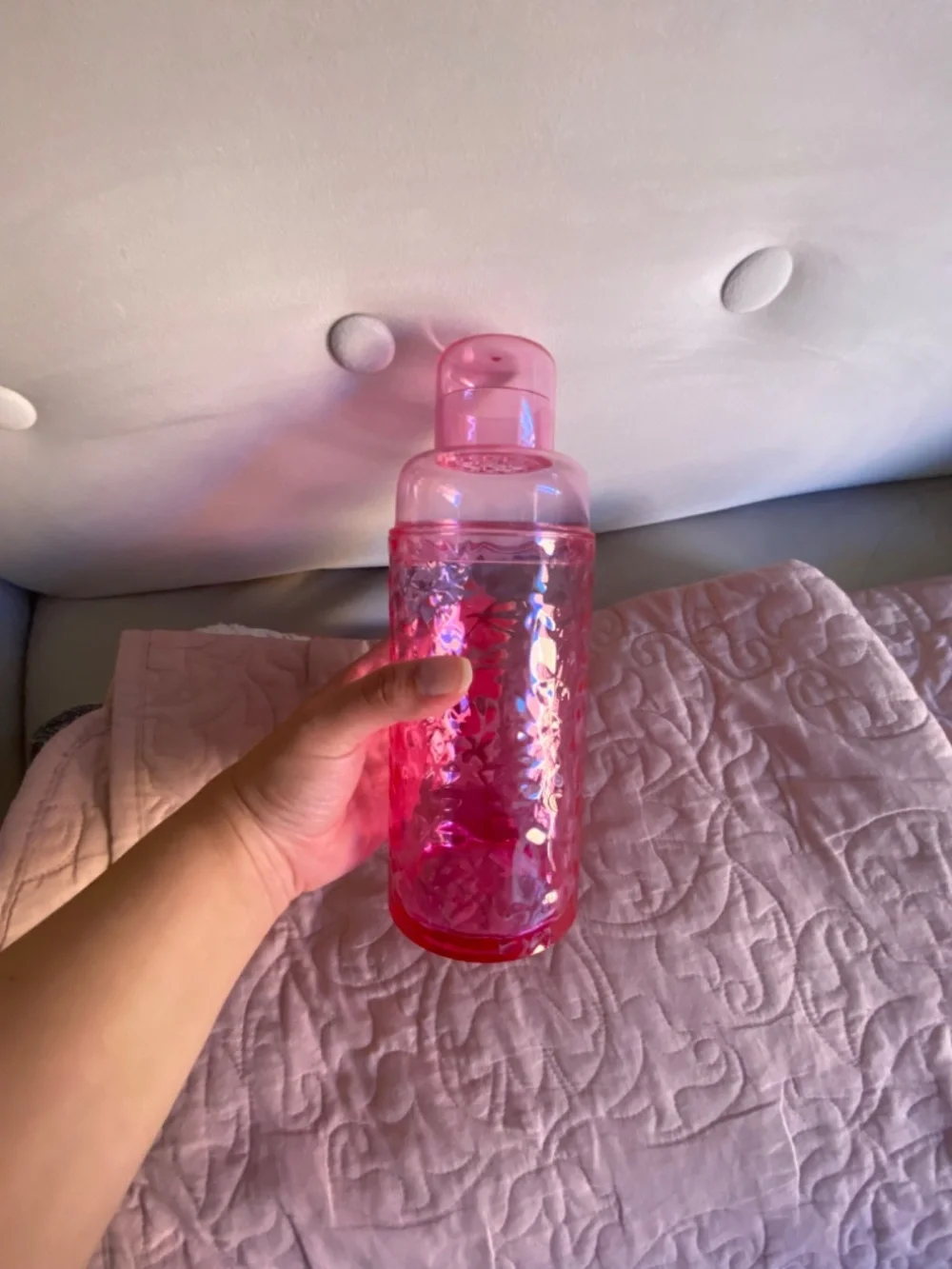NWT Anthropologie Lucia Acrylic Cocktail Shaker Pink